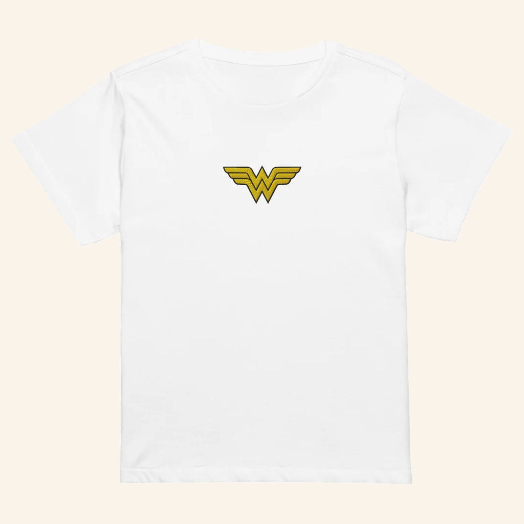Wonder Woman Merch 2026 Logo T-Shirt White Wonder Woman Shirt Gift For DC Comic Fans