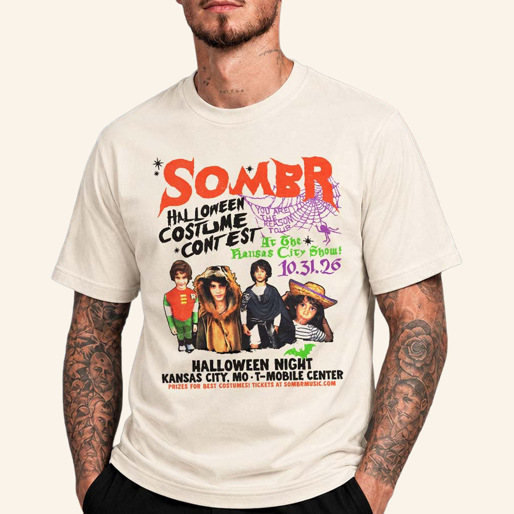 Sombr Halloween Merch At T-Mobile Center In Kansas City MO On Oct 31 2026 T-Shirt Fan Gifts