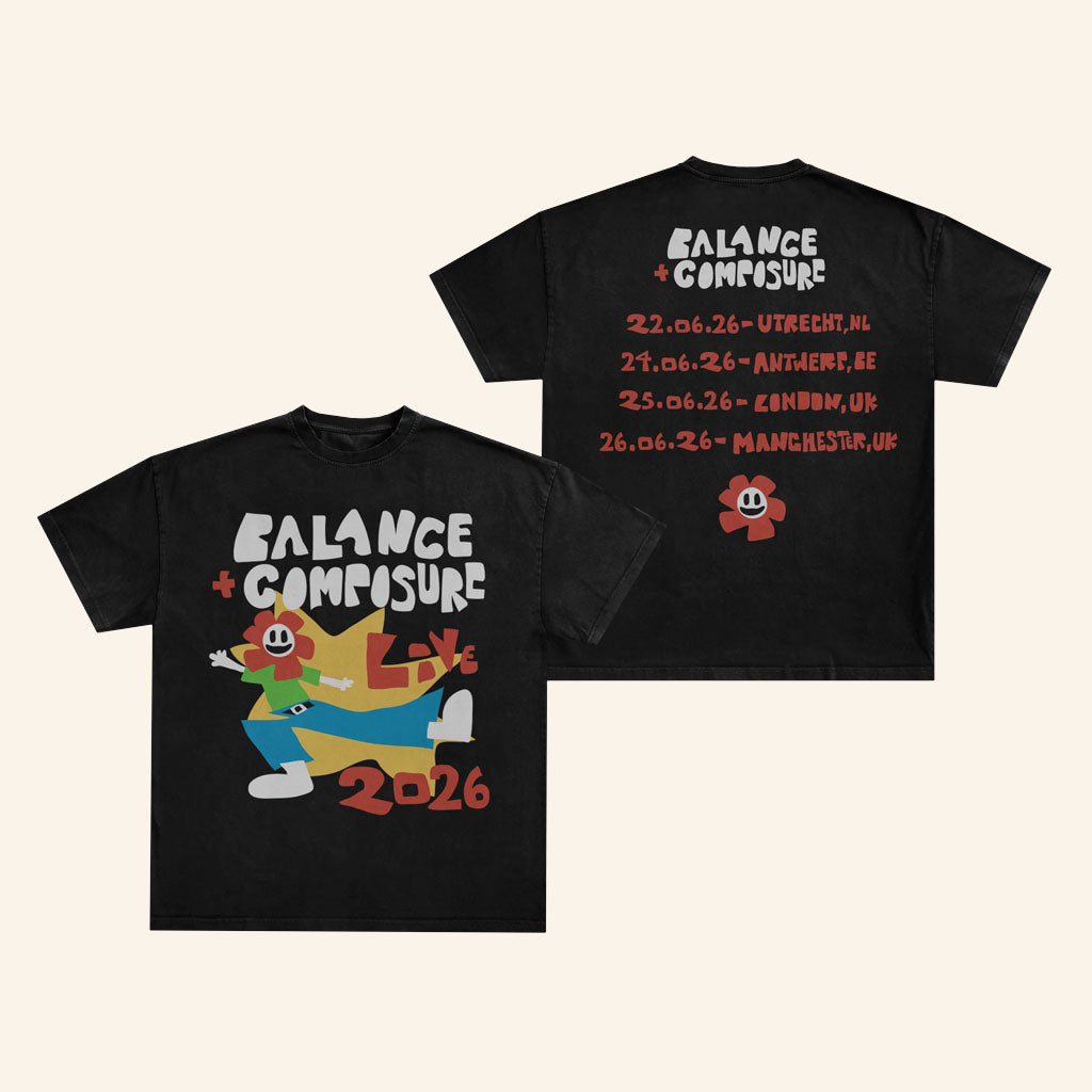 Balance And Composure Merch 2026 Tour Dates T-Shirt Gifts For Music Lovers