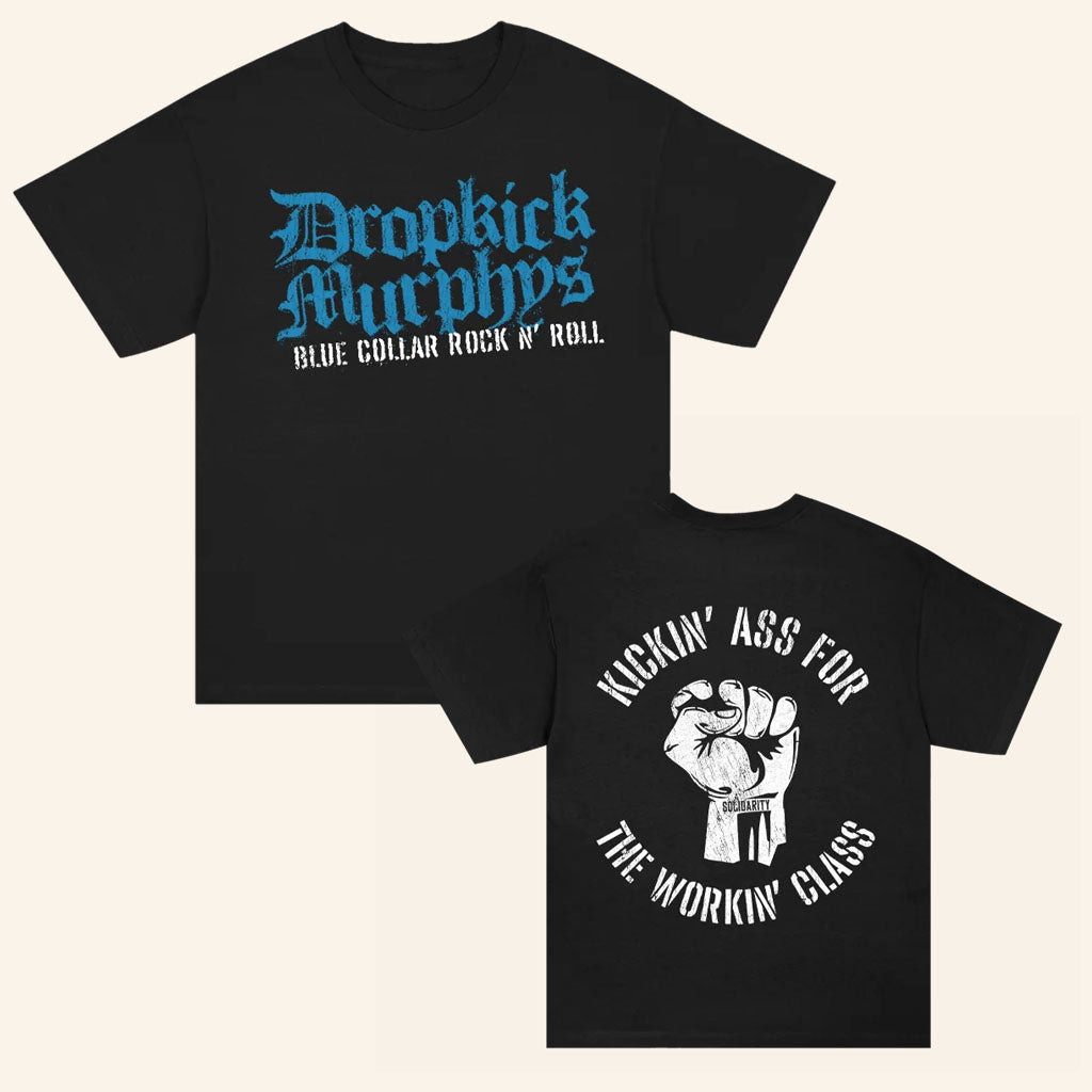 Dropkick Murphys Merch 2026 Blue Collar Rock N' Roll T-Shirt Black Present For Band Fans