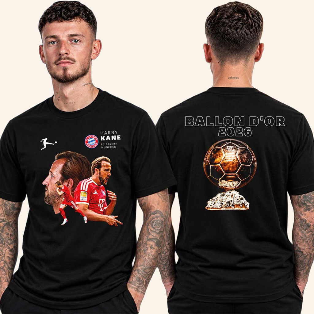 Harry Kane From Bayern Munich Is The New Ballon D'or 2026 T-Shirt Harry Kane Merch Fan Gifts