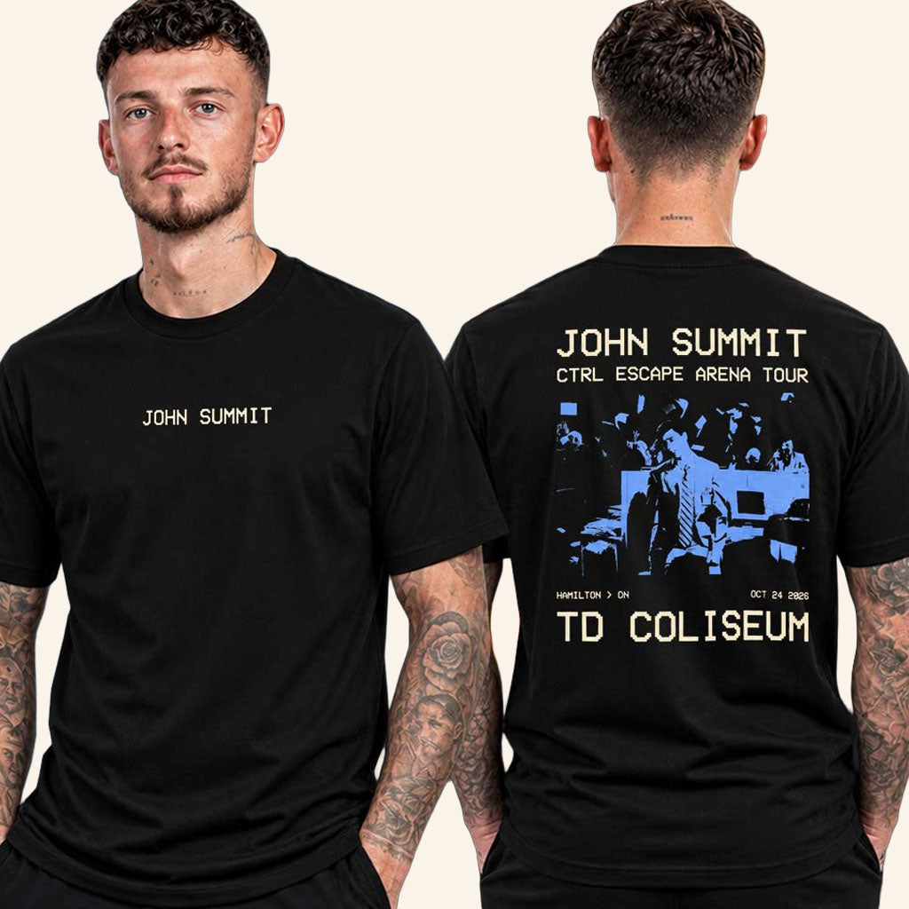 John Summit Hamilton ON Merch 2026 Ctrl Escape Arena Tour T-Shirt Gift For DJ Fans