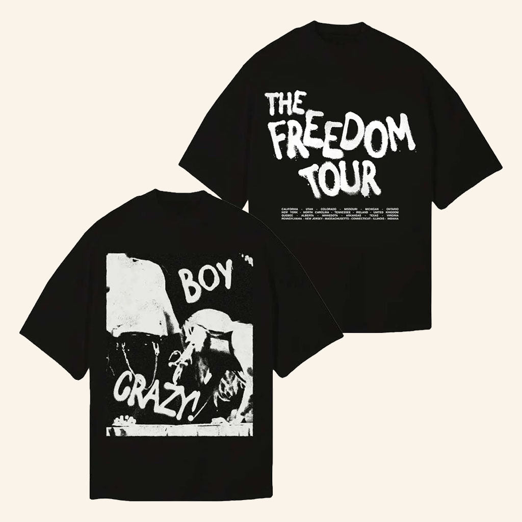 Kesha Merch 2026 Boy Crazy Freedom Tour T-Shirt Black Gift Ideas For Music Lovers
