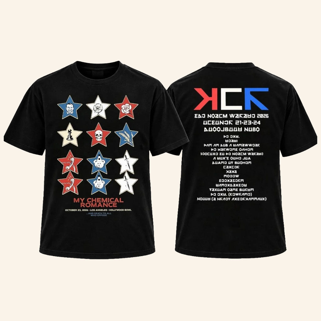 My Chemical Romance Hollywood Bowl Los Angeles CA Tour Shirt Oct 23 2026 MCR Merch Fan Gifts
