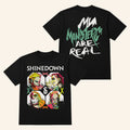 Shinedown Merch Monsters 2026 Black T-Shirt Best Gift For Rock Band Fans