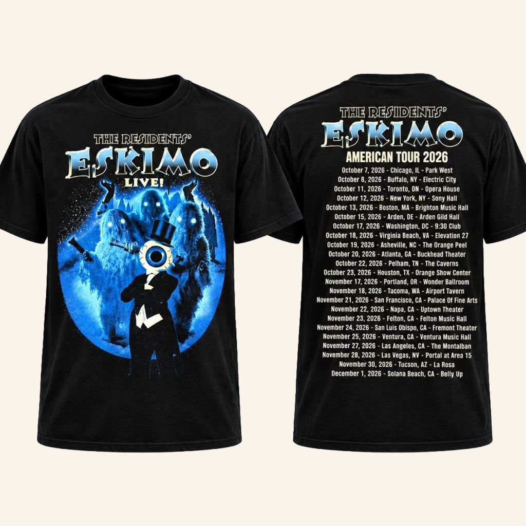 The Residents Eskimo American Tour 2026 Tour Dates T-Shirt The Residents Merch Fan Gifts