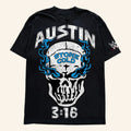Warren Lotas X WWE Merch 2026 Austin 3 16 T-Shirt Black Stone Cold Tee Wrestling Fan Gifts