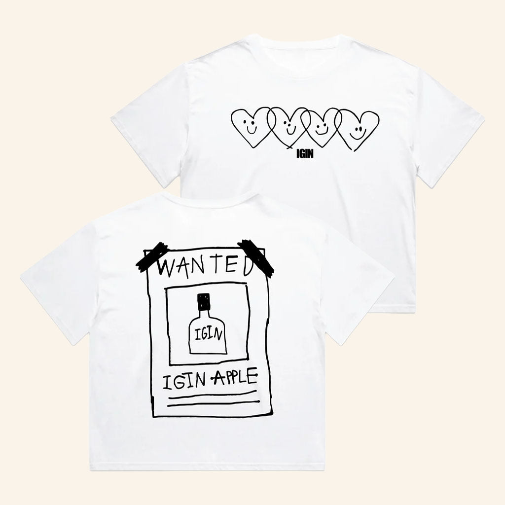 IGIN Merch 2026 Wanted Martina T-Shirt White IGIN Apple Shirt BTS Jin Merch Gift For Friends