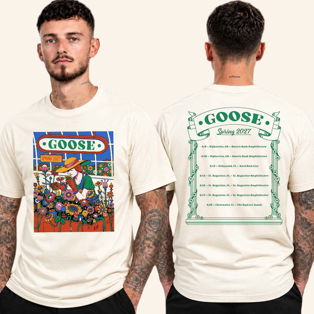 Goose The Band Spring 2027 Tour Dates T-Shirt Goose Band Merch Gift For Music Lovers