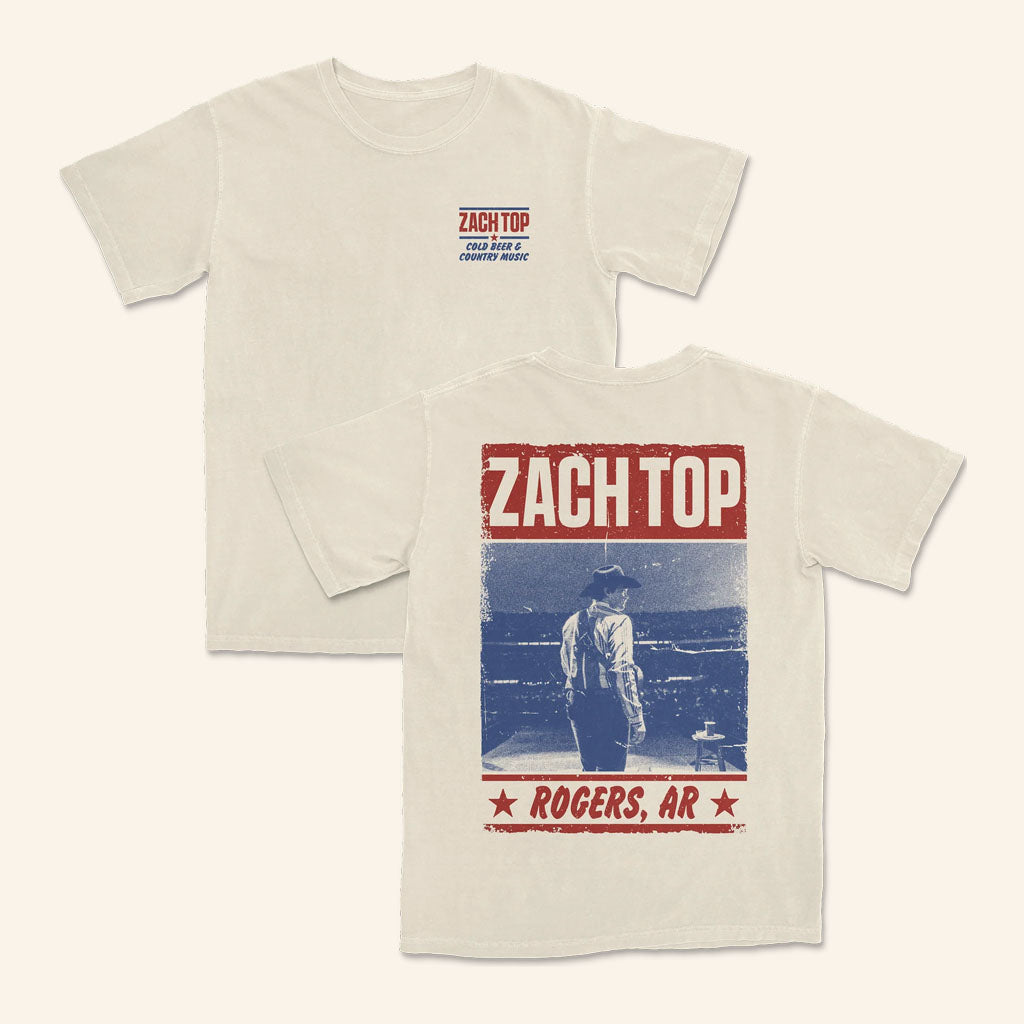 Zach Top Merch 2026 Event T-Shirt Rogers AR Shirt Gift For Country Music Fans