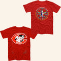 RUSH X Cincinnati Reds Merch 2026 Fifty Something Tour Shirt Heritage Bank Center Crossover Tee