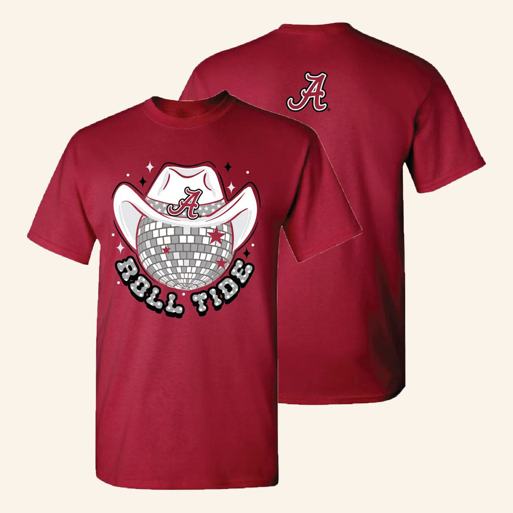 Lulu Mac Merch 2026 Alabama Roll Tide Disco T-Shirt Crimson Tide Merch Gift For Game Day