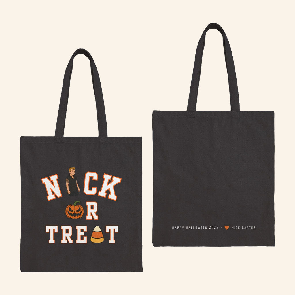 Nick Carter Merch Nick-Or-Treat Halloween 2026 Candy Comic Tote Bag Gift For Spooky Season