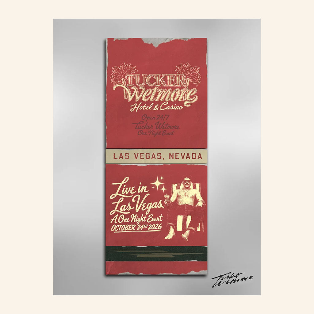 Tucker Wetmore Merch 2026 Live At Las Vegas Poster Living Room Decor Gift For Country Fans
