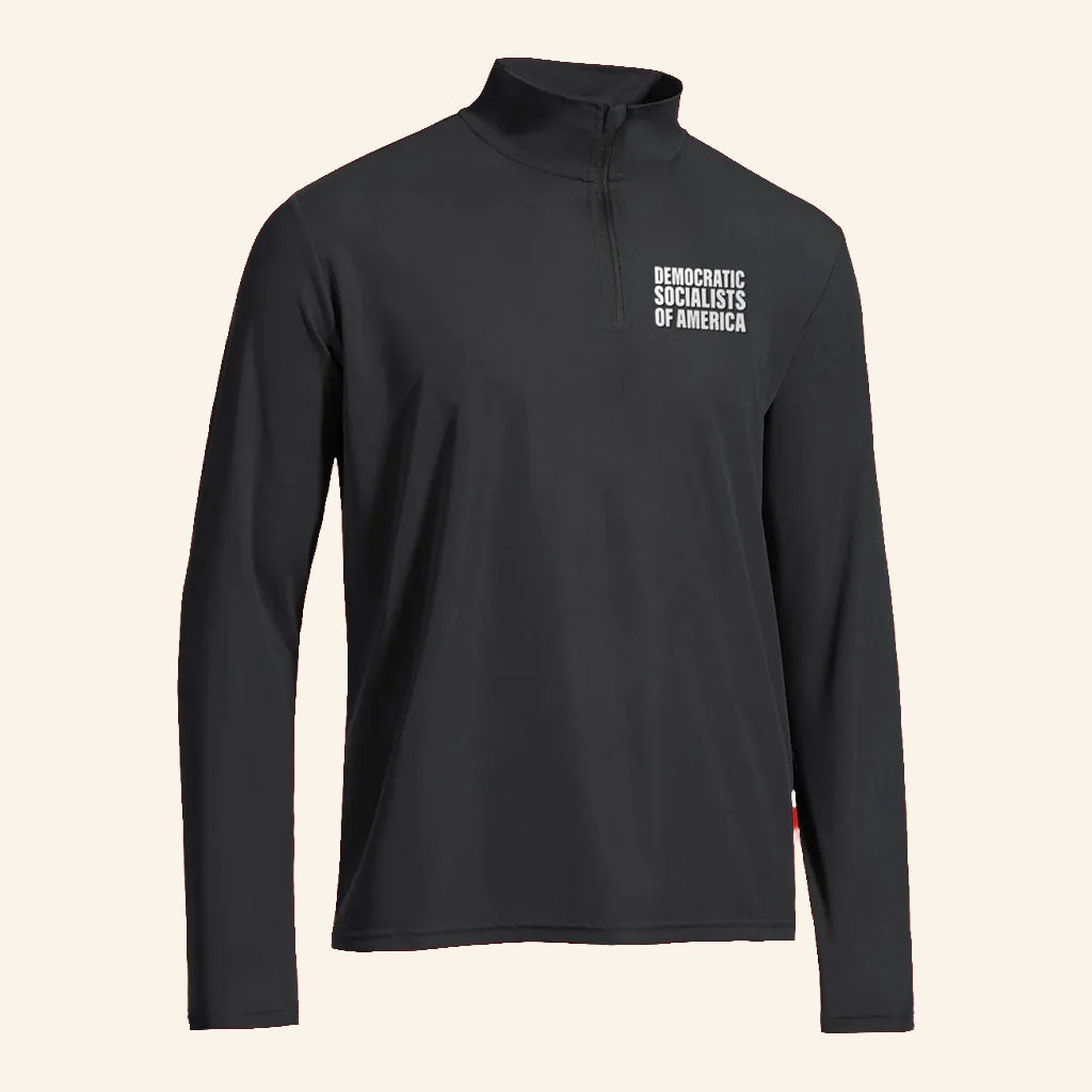 DSA Merch 2026 Democratic Socialists Of America Script Quarter Zip Shirt Gift For DSA Members