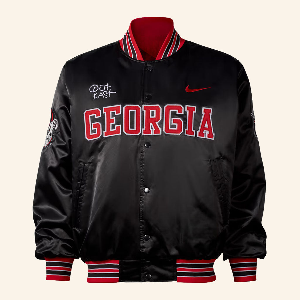 UGA X Outkast Merch 2026 Georgia X Outkast Bomber Jacket Presents For Hip Hop Lovers