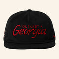 UGA X Outkast Merch 2026 Outkast Georgia Snapback Hat Embroidered Gift For Hip Hop Fans