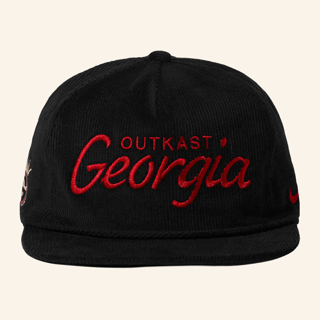 UGA X Outkast Merch 2026 Outkast Georgia Snapback Hat Embroidered Gift For Hip Hop Fans