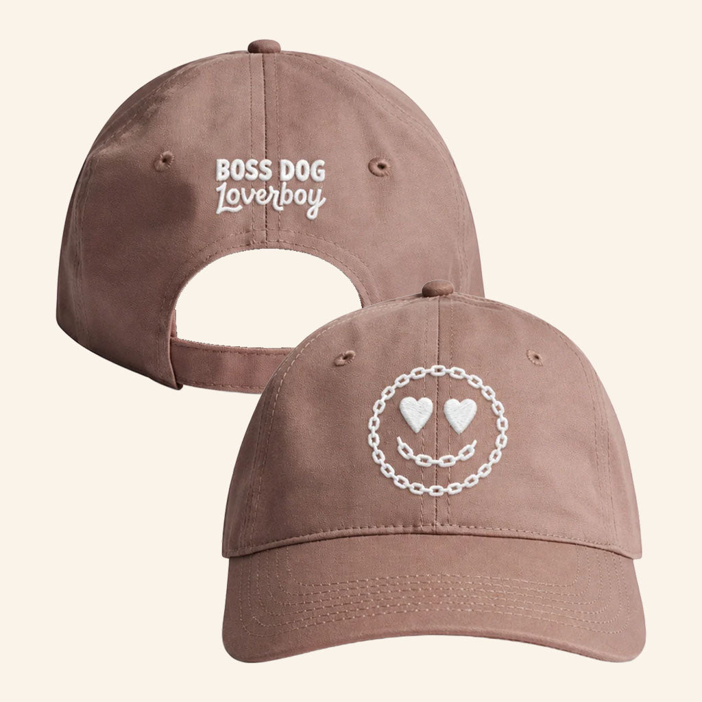 Loverboy Merch 2026 Smiley Rope Hat Embroidered Loverboy X Boss Dog Collab Cap BFF Gifts
