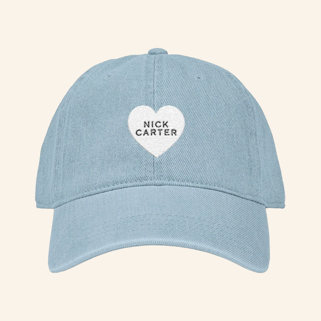 Nick Carter Merch 2026 NC Heart Embroidered Hat Backstreet Boys Baseball Cap Gift For Fans