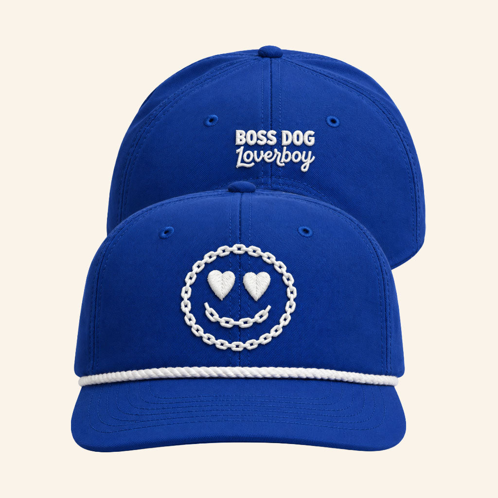 Loverboy Merch 2026 Smiley Rope Hat Embroidered Loverboy X Boss Dog Collab Merch Gift For Dudes
