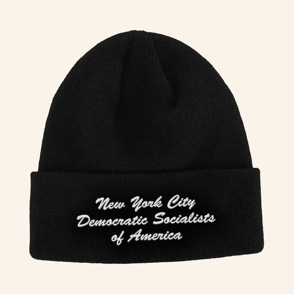 DSA Merch 2026 NYC Democratic Socialists of America Script Beanie Gift For Activists