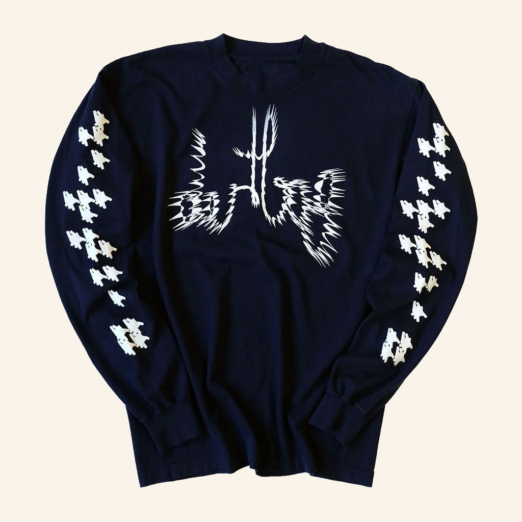 Dertbag Merch 2026 Inward Connect Long Sleeve Shirt Navy Present For Friends'