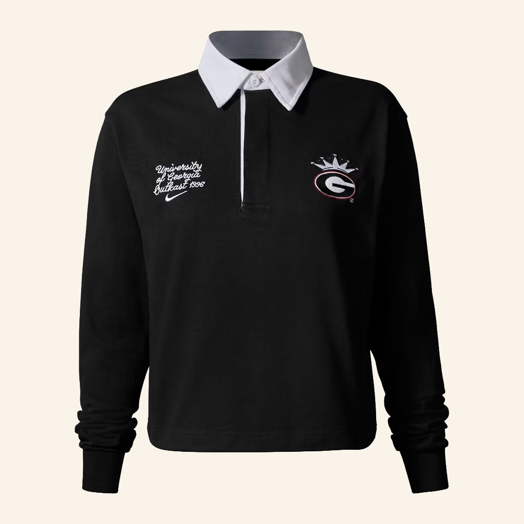UGA X Outkast Merch 2026 University of Georgia x Outkast Long Sleeve Polo Shirt Fan Gifts