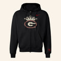 UGA X Outkast Merch 2026 Crown Zip Hoodie Black Georgia Outkast Collection Apparel Fan Gifts
