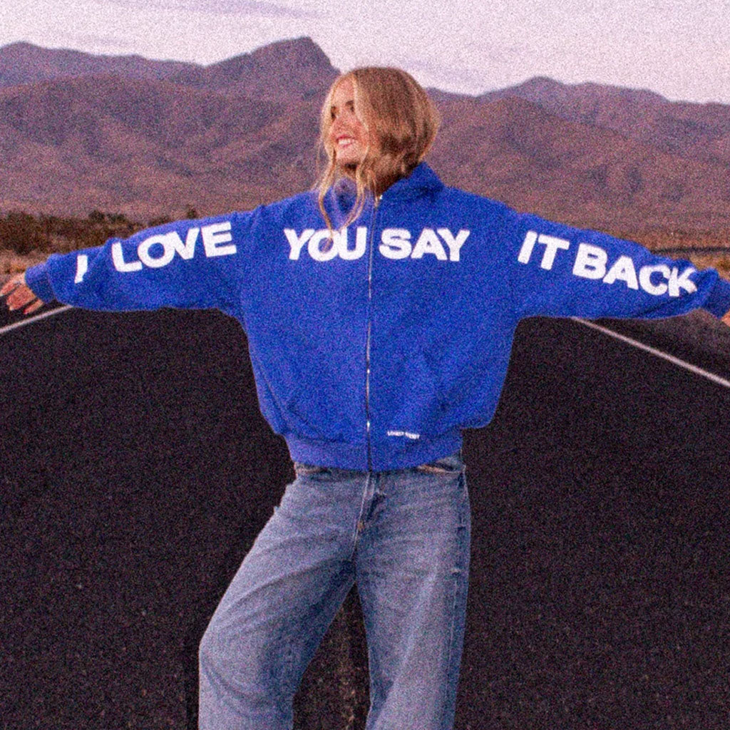 Lonely Ghost Merch 2026 I Love You Say it Back Zip Hoodie Streetwear Apparel Gift For BFF