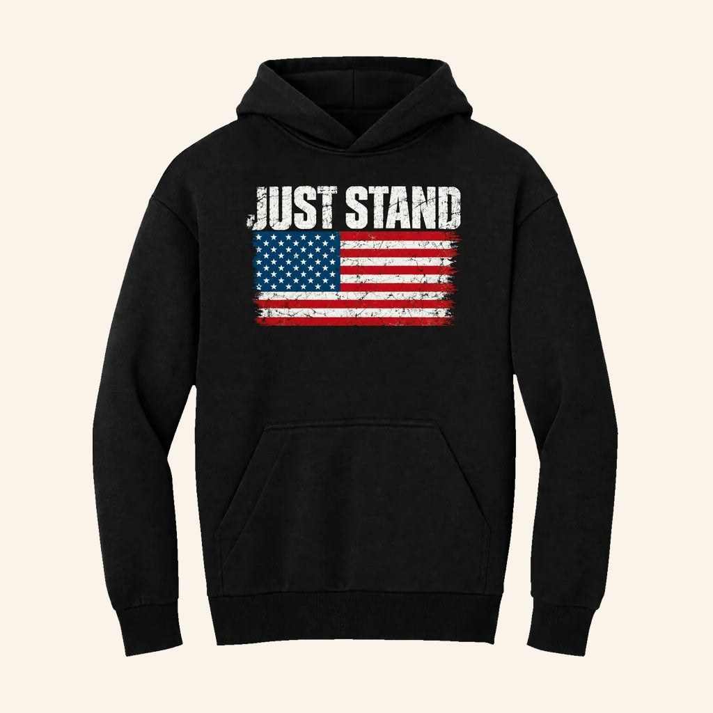 Brandon Tatum Merch 2026 Just Stand Hoodie USA Flag Hoodie Gift For Patriots