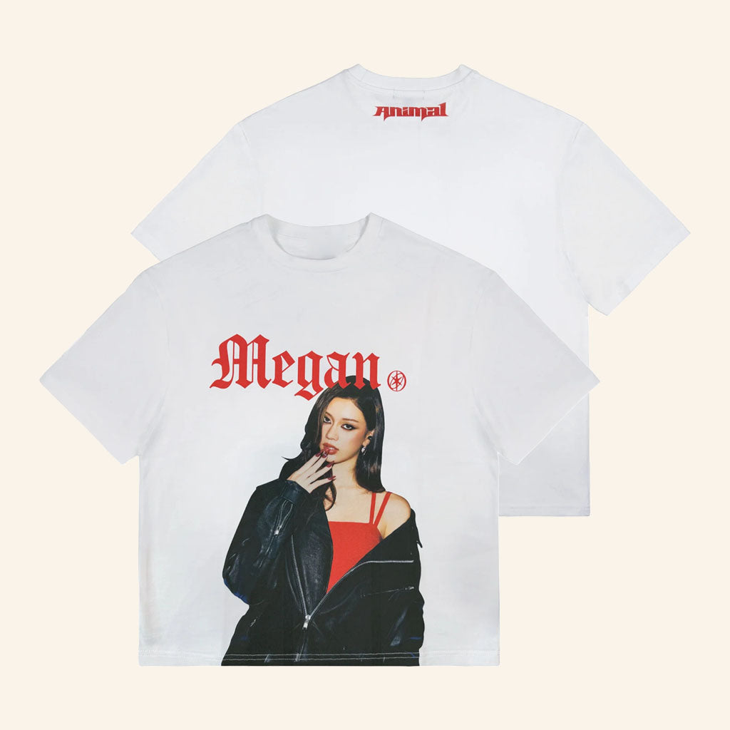 Katseye Merch 2026 Animal Megan T-Shirt White Unique Gifts For Music Lovers