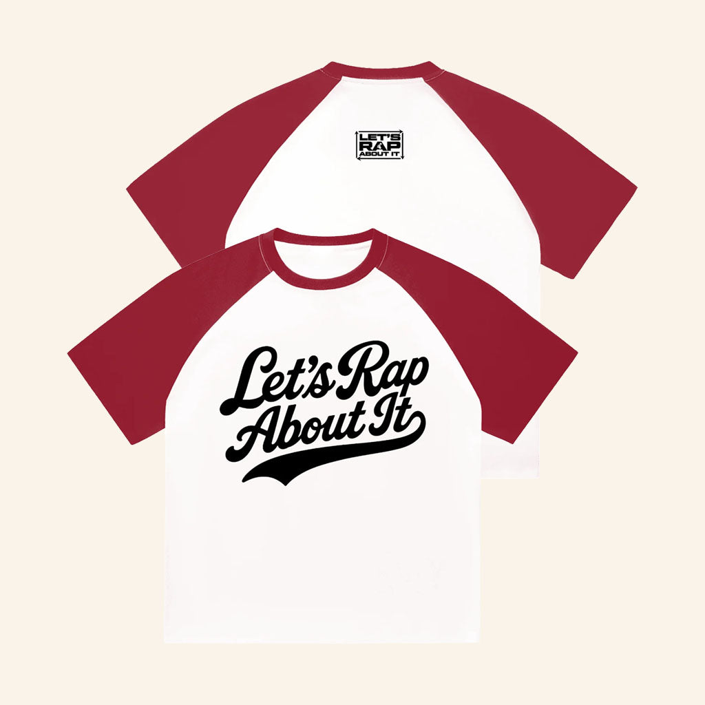 LRAI Merch 2026 Color-Blocked T-Shirt Let's Rap About It Shirt Gift For Hip Hop Lovers