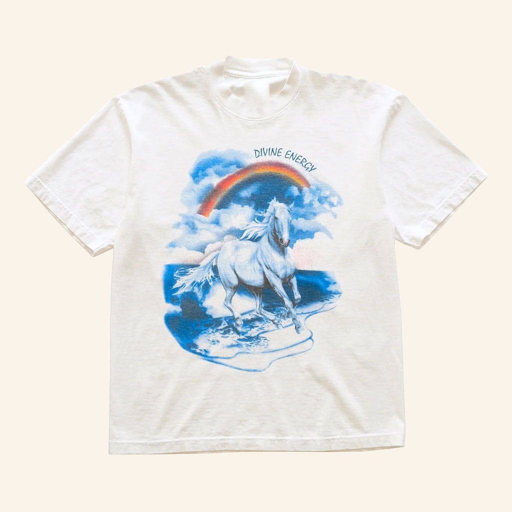 Dertbag Merch 2026 Divine Energy Rainbow Horse T-Shirt Gift Ideas For Brothers