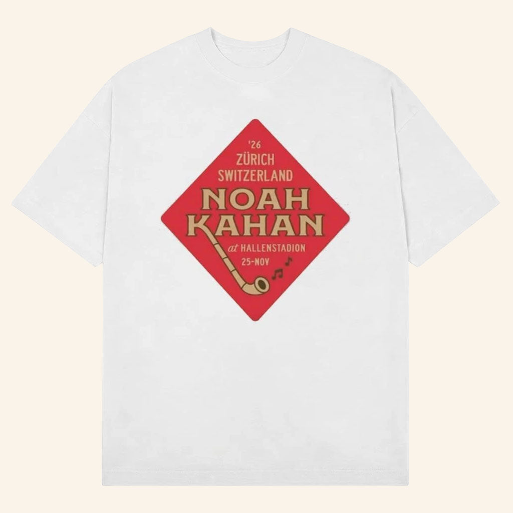 Noah Kahan Zurich Switzerland Nov 25 2026 Hallenstadion T-Shirt Noah Kahan Merch Gift For Fans