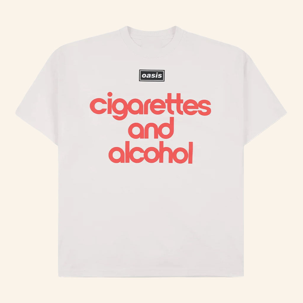 Pleasures Merch 2026 Nordique T-Shirt Cigarettes And Alcohol Shirt Pleasures X Oasis Merch