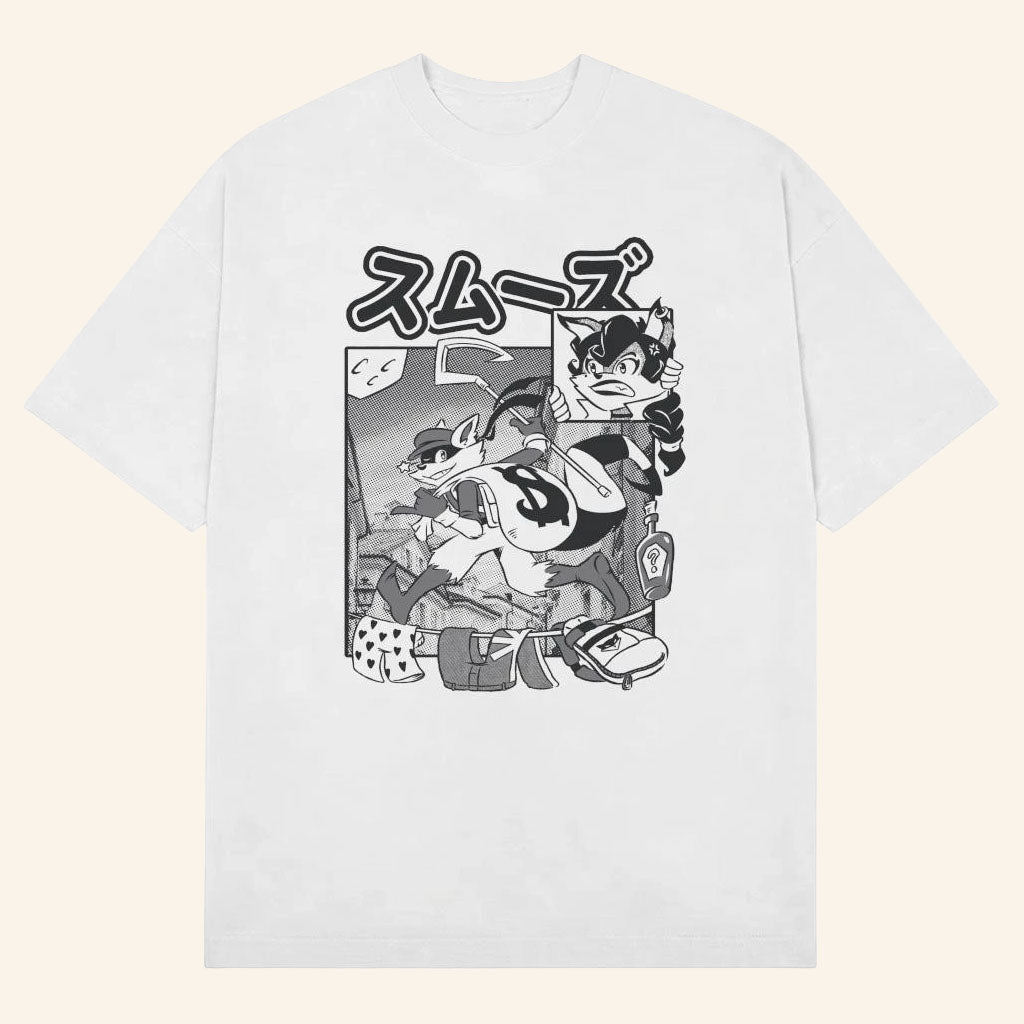 Sly Cooper Merch 2026 Smooth Thief T-Shirt White Best Gift For Video Game Lovers