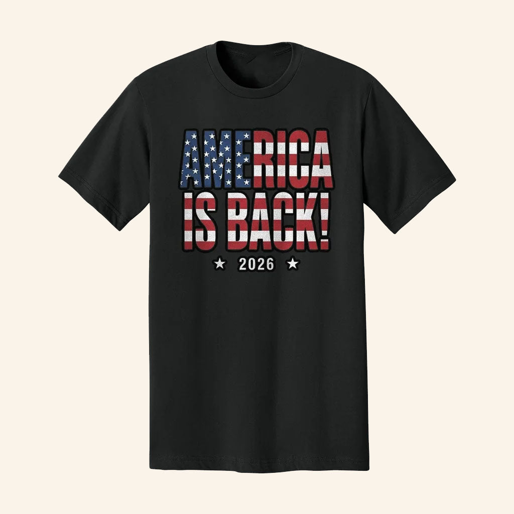 Brandon Tatum Merch 2026 America Is Back Flag T-Shirt Patriots Gifts For Dad
