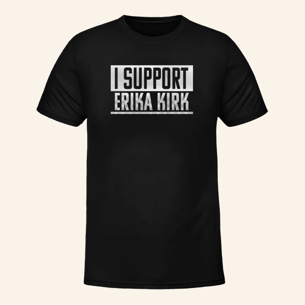 Brandon Tatum Merch 2026 I Support Erica Kirk T-Shirt TPUSA Charlie Kirk Merch Gifts
