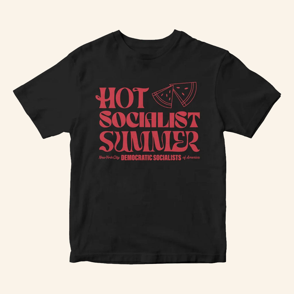 DSA Merch 2026 Hot Socialist Summer T-Shirt Black Democratic Socialists Gift Ideas