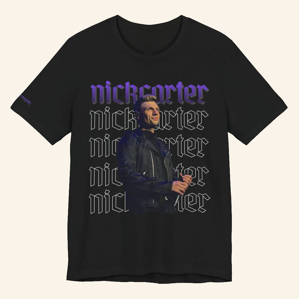 Nick Carter Merch 2026 Live Life Tragedy Live Show Photo T-Shirt Presents Music Lovers