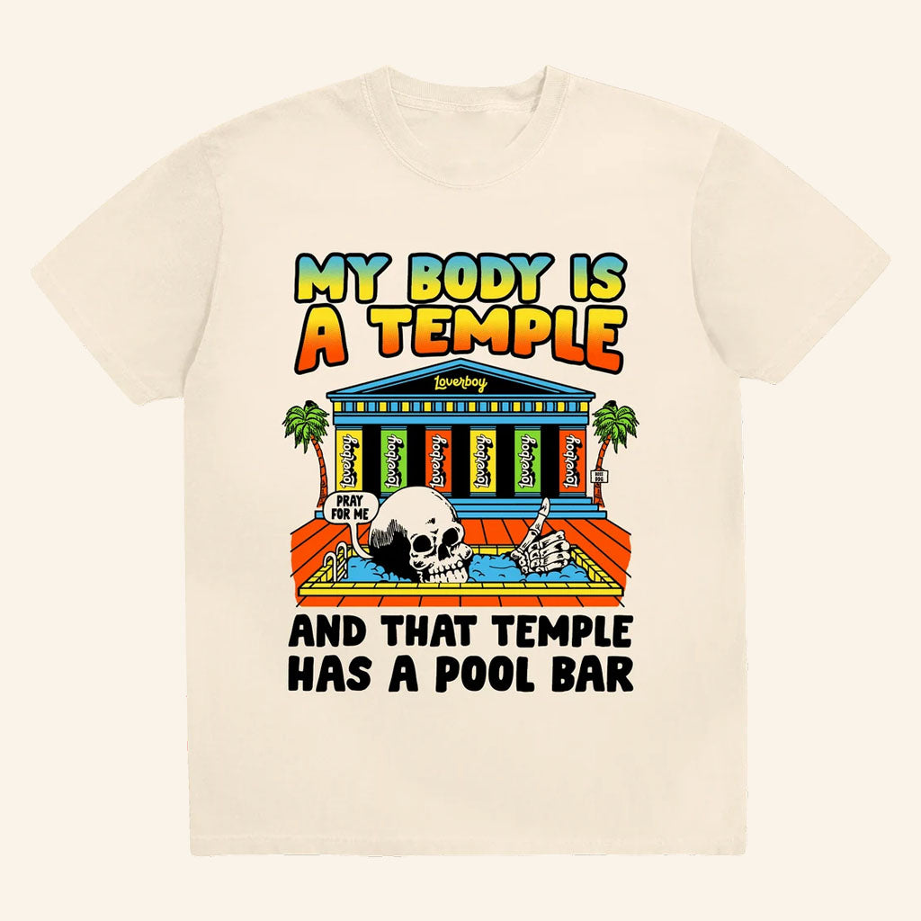 Loverboy Merch 2026 Body Temple T-Shirt Loverboy X Boss Dog Collab Shirt Gift For Friends