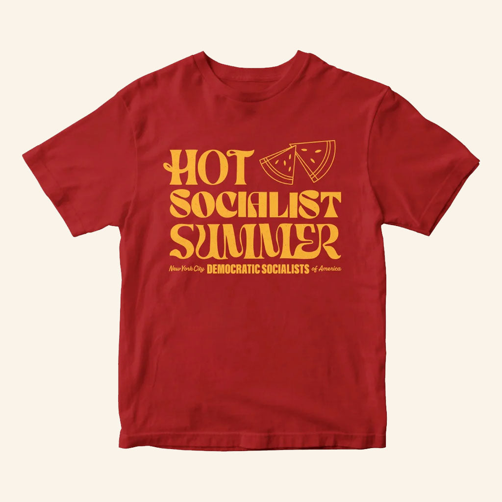 DSA Merch 2026 Hot Socialist Summer T-Shirt Democratic Socialists Gift Ideas