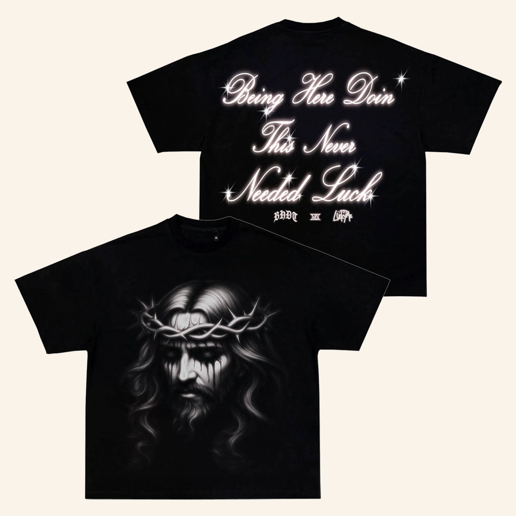 BHDT Merch 2026 BHDT X Lucky Me What The Luck T-Shirt Black Gift For Christian