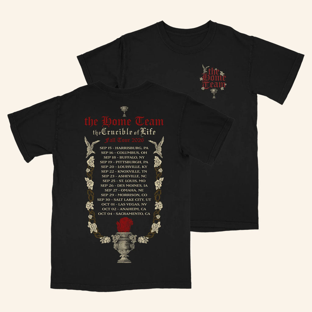The Home Team Merch 2026 Fall Headliner Tour T-Shirt Schedule Shirt Gift For Rock Band Fans