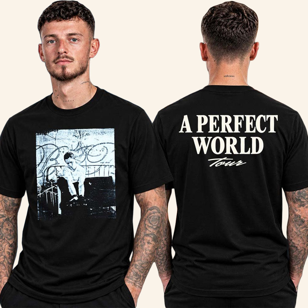 The Kid LAROI Merch A Perfect World UK EU Tour 2026 Vintage Photo T-Shirt Gifts For Music Fans