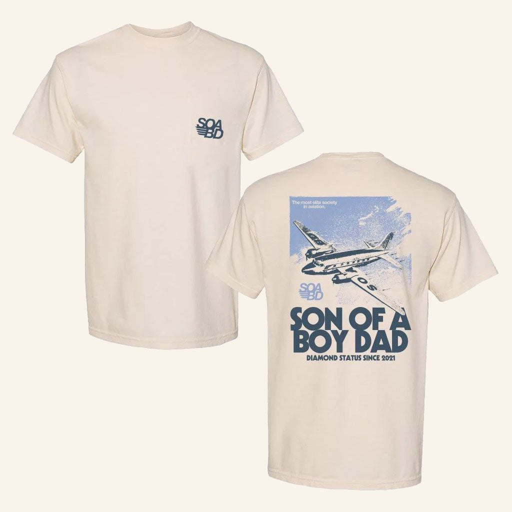 Son Of A Boy Dad Merch 2026 SOABD Airline T-Shirt Present For Podcast Fans