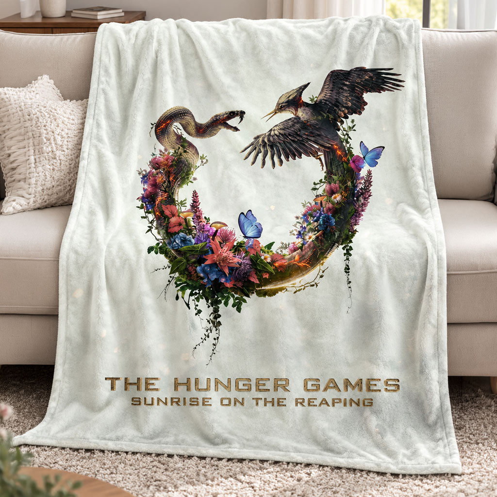 Hunger Games Merch 2026 Sunrise On The Reaping Blanket Gift For Movie Lovers