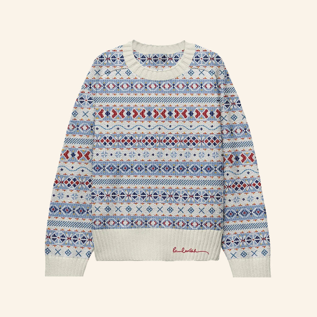 Paul McCartney Merch 2026 Fair Isle Sweater Christmas Gift For Music Lovers