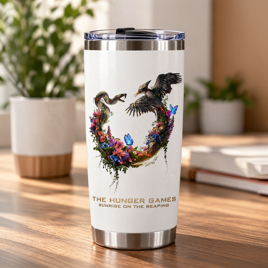 Hunger Games Merch 2026 The Hunger Games Sunrise On The Reaping Tumbler Gift For Sci Fi Fans
